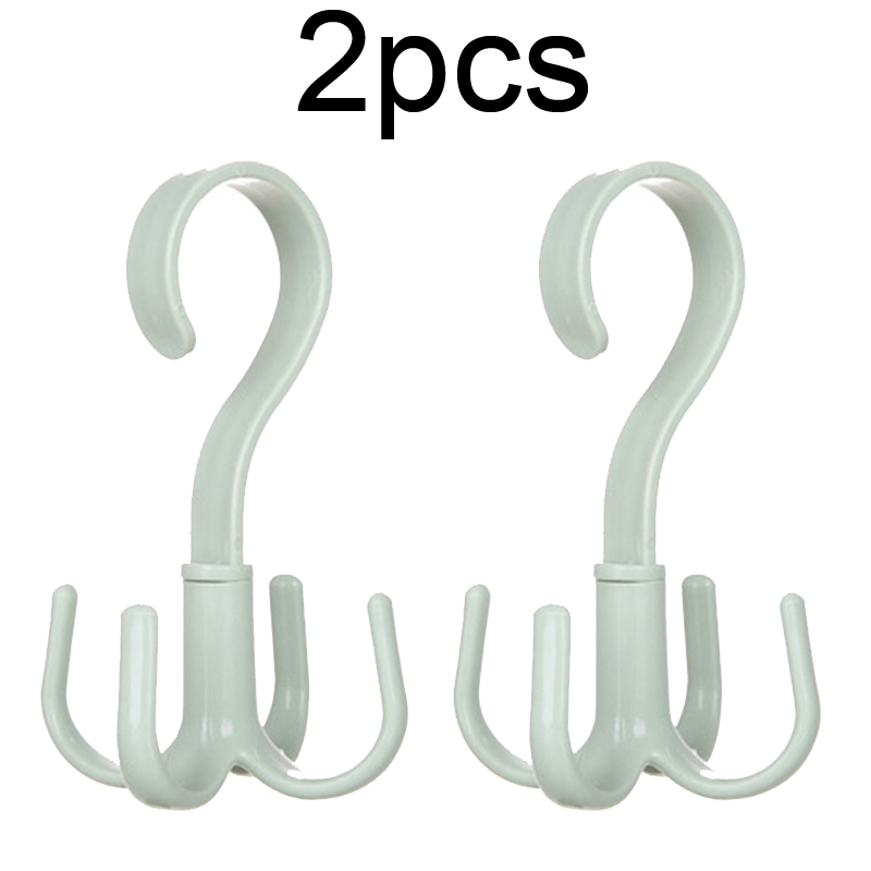 Space Saving Rotated Hanger Hooks Wardrobe Clothes Rack Hanger Organizer Bag Hanger Shoes Belt Scarf Hanging Rack Closet Hanger: Beige