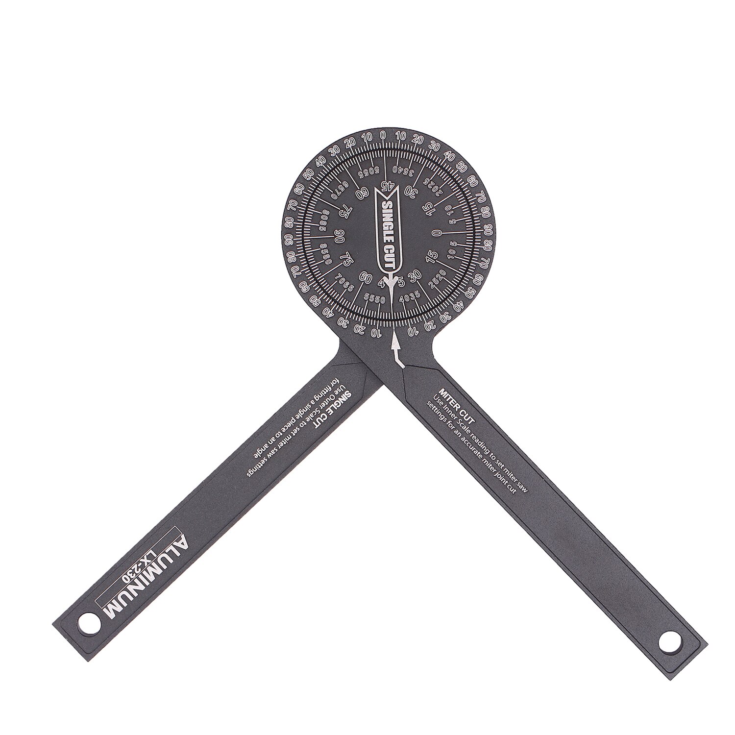 Miter Saw Protractor Angle Measuring Transfer Rule Angle Gauge for Carpenters Metric Ruler on Renovation Work Home Improvement