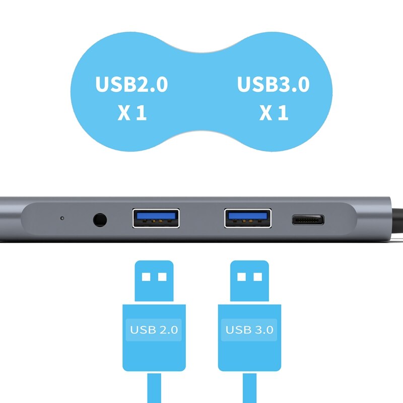 60W Snel Opladen Usb C Hub Type C Naar Multi Usb 3.0 Hub Hdmi Adapter Dock Voor Pro Huawei mate 30 Voor Nintendo