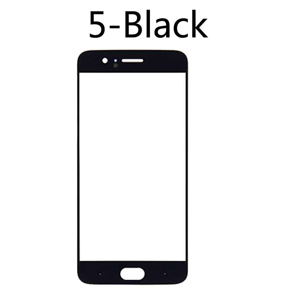 For Oneplus 5 A5000 Front Touch Screen Glass Outer Lens For Oneplus 5T LCD Glass Replacement: 5-Black-No tool