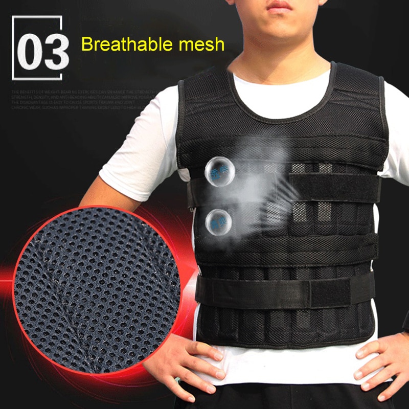 Sports Weight Bearing Vest Training Fitness Running Adjustable Weighted Vest DO2