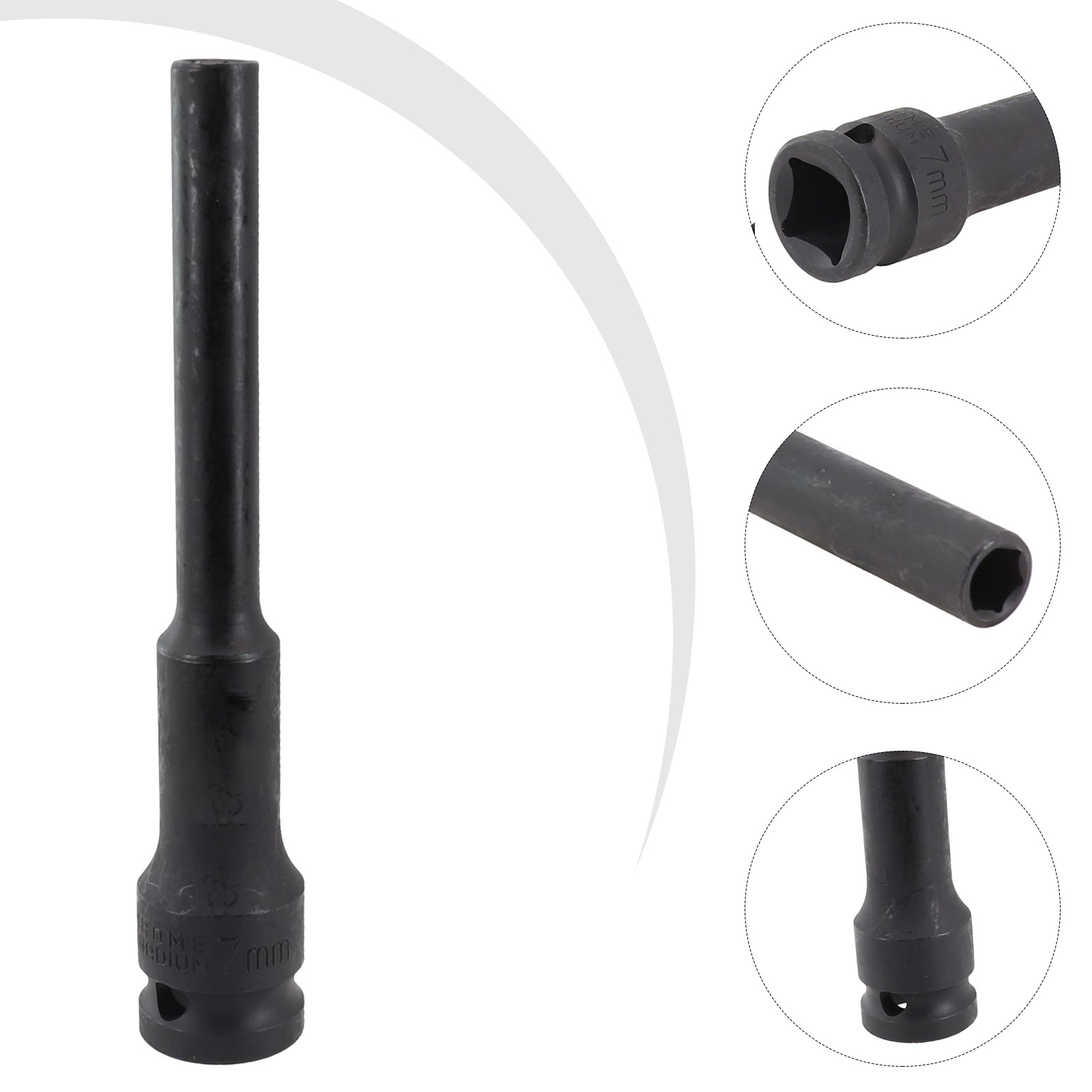 1/2 Drive Socket Impact Wrench Hex Socket Head 8-24mm Adapter Spanner Converter Deep Impact Socket Head Tire Removal Tools