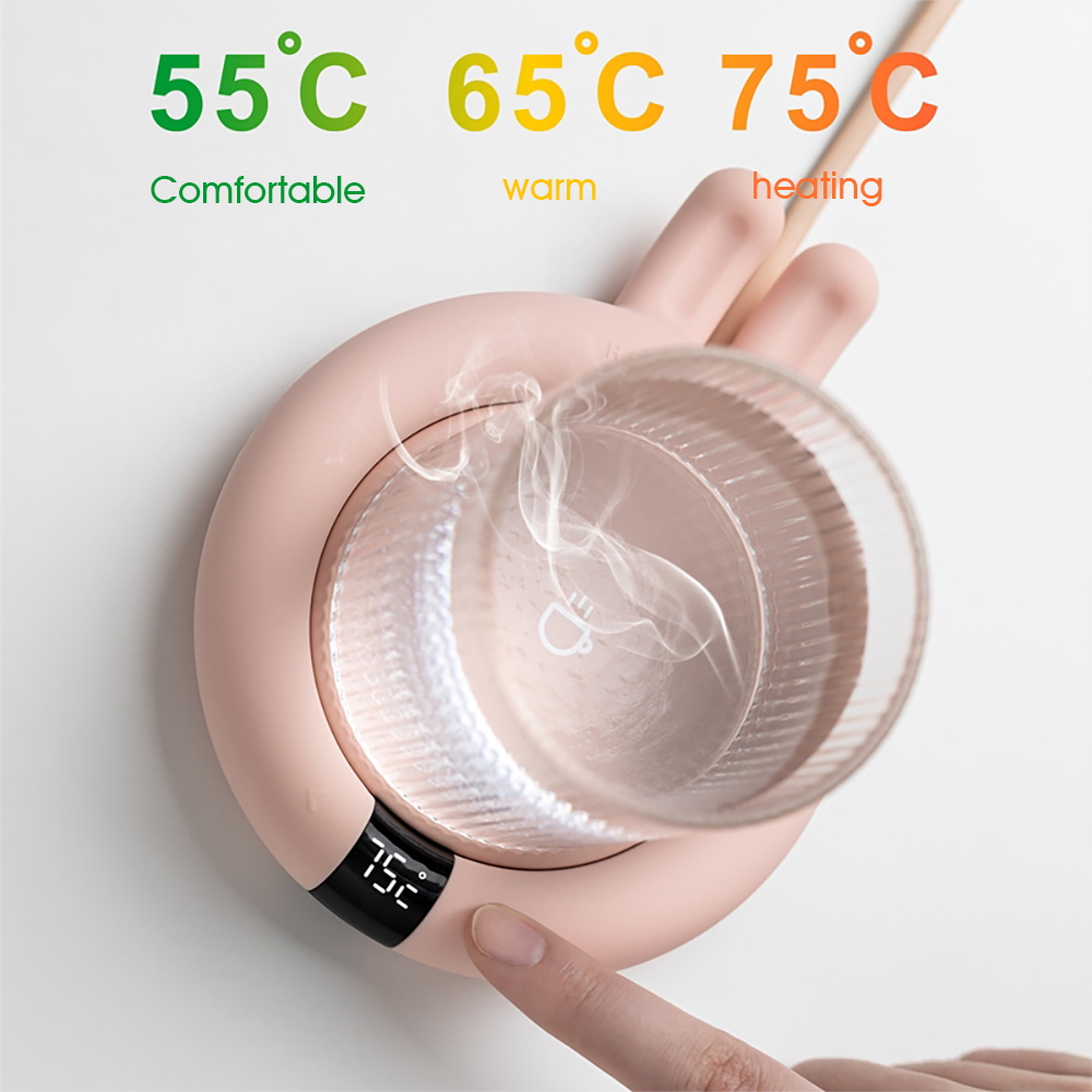 YAJIAO inteligente para automóbil calentador de café taza calentador 3 velocidad de temperatura de Control para leche de café agua de Navidad 220V/20W