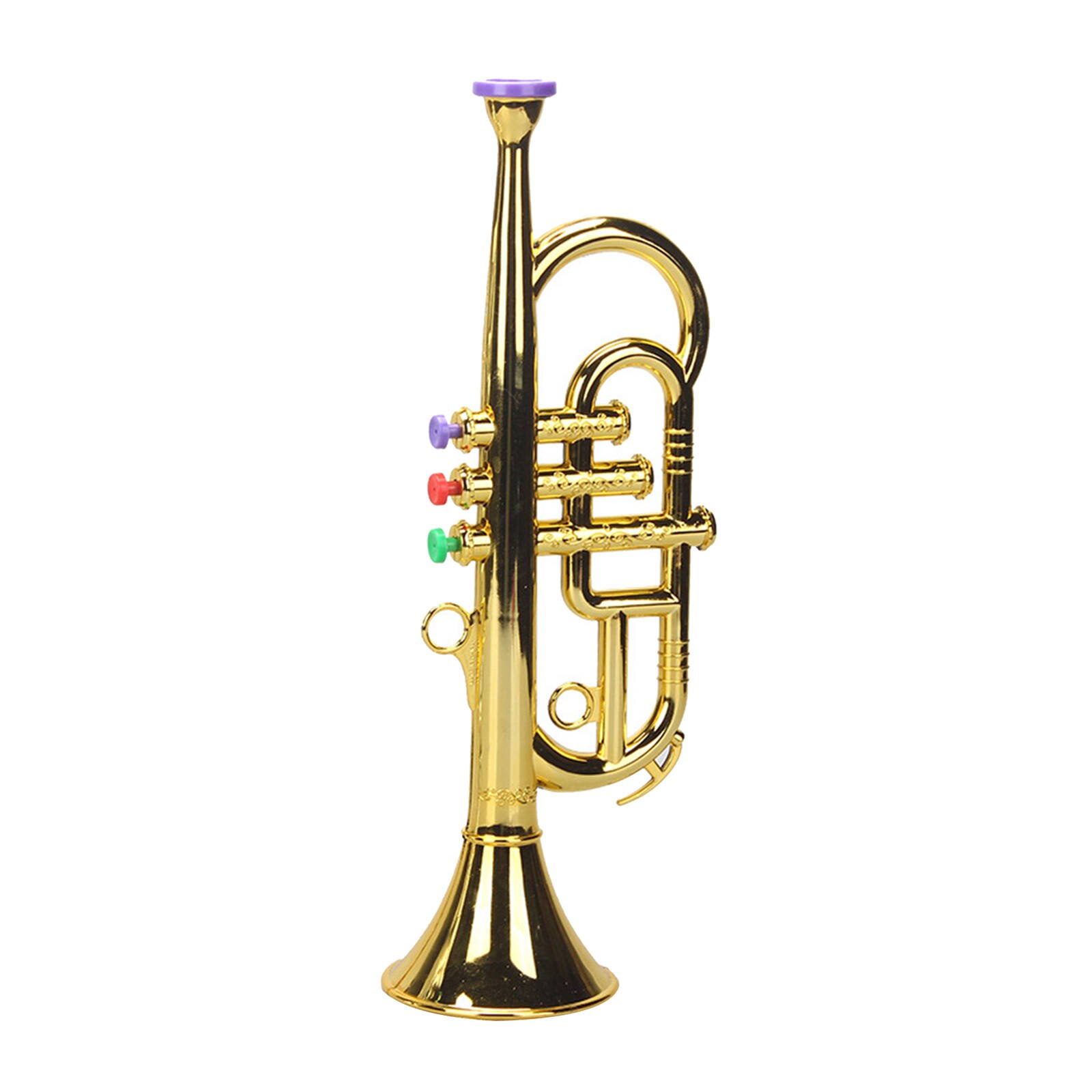 Mini strumenti musicali a tromba giocattolo metallico per regali età prescolare 3 + bambini