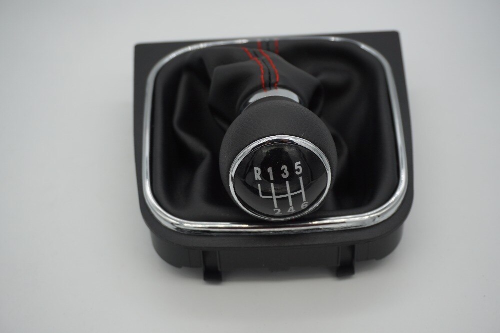 FAT 6 Speed Gear Shift Knob With Leather Boot For VW EOS 2006 2007 Scirocco