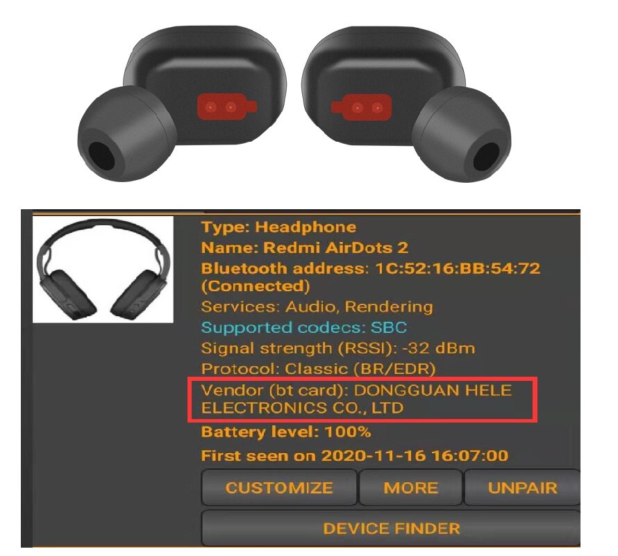 Xiaomi-auriculares inalámbricos Redmi AirDots S Redmi AirDots 2 TWS, originales, Bluetooth 5,0, reducción de ruido con micrófono, enlace automático