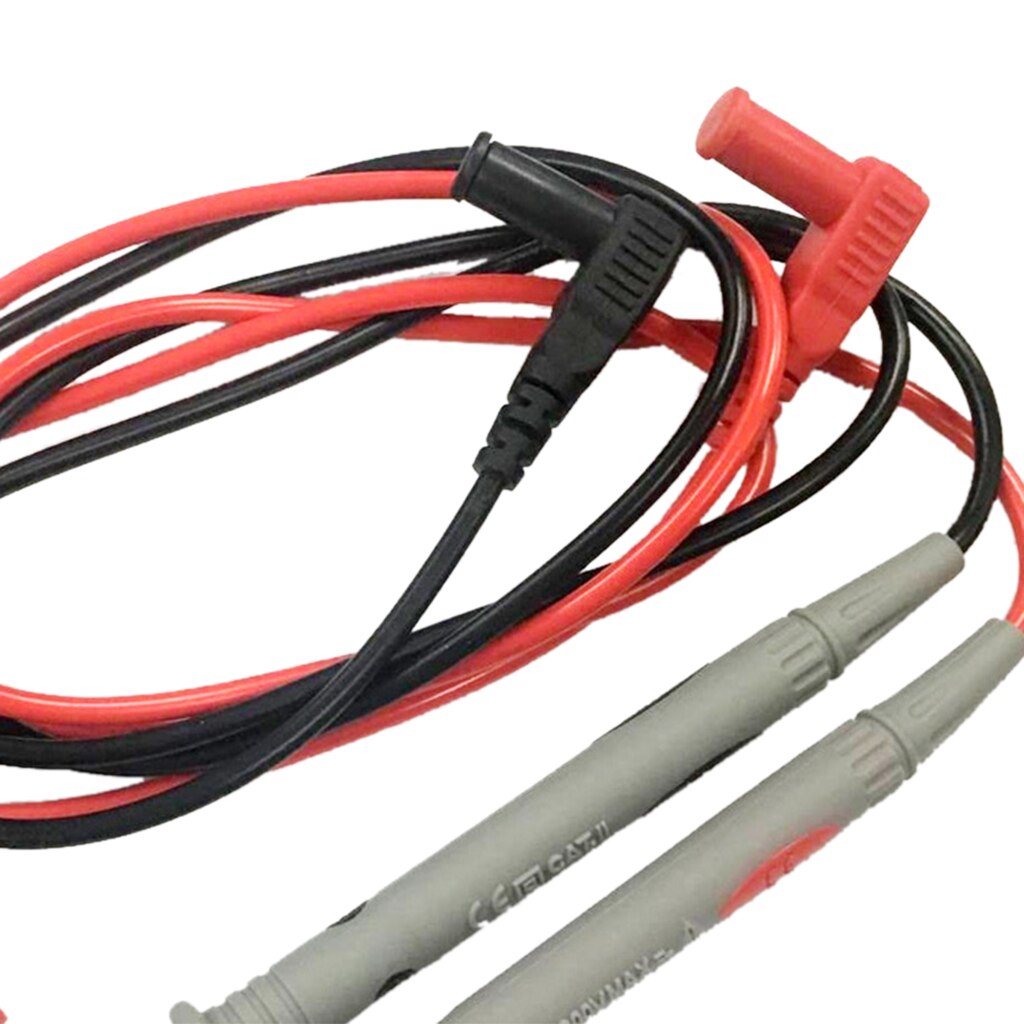 Nålspets multimeter sonder testledningar testare 1000v 20a 90cm kabel