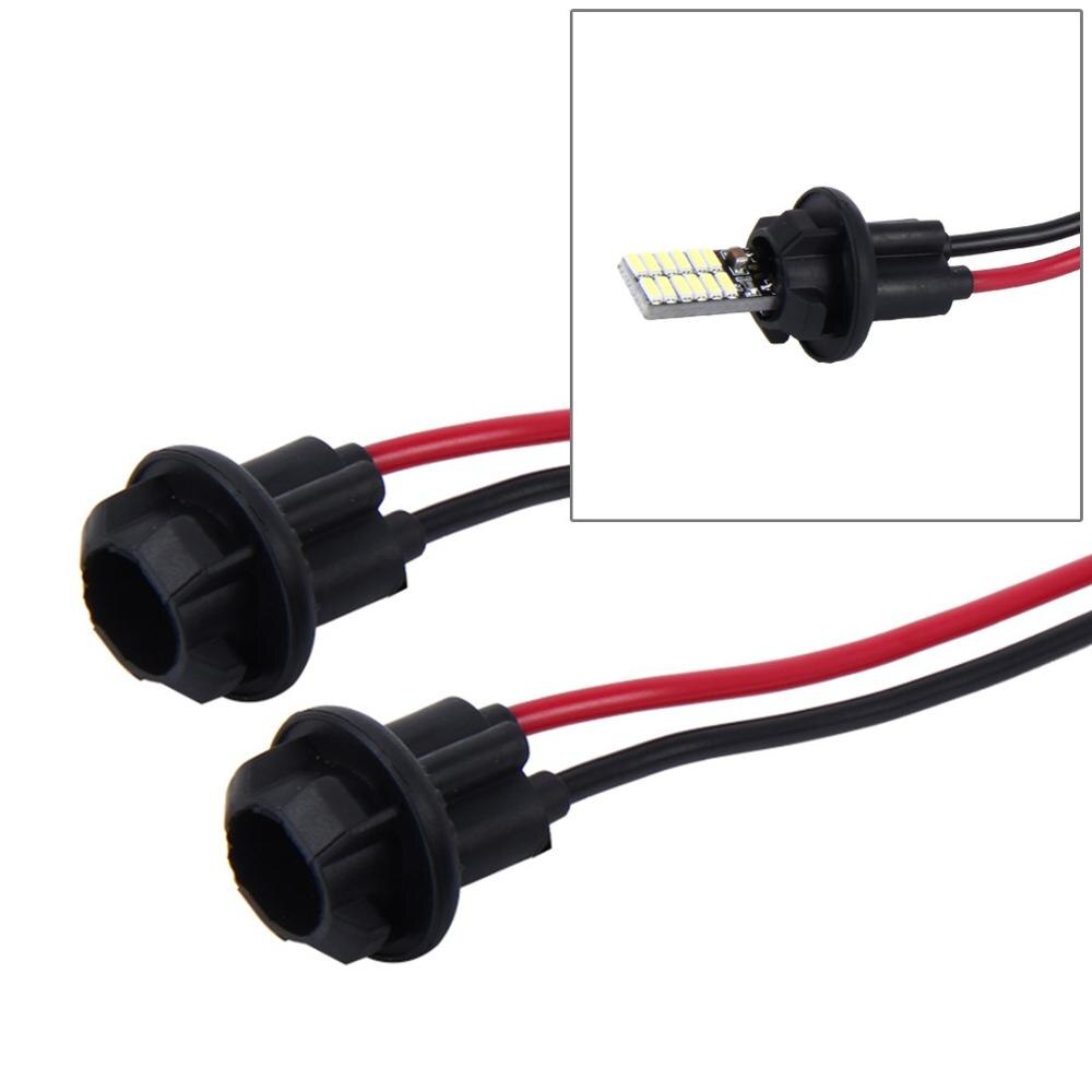 Douille de support pour ampoule LED, 2 pièces, T10/H8/H11/H7 /H4 /H1/H3/9006 /9005 / 7443 /7440 /1157 /1156/voiture: T10