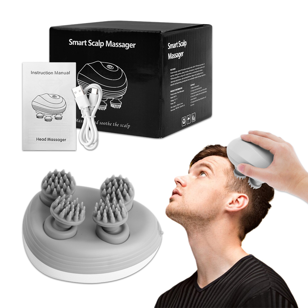 Elektrische Hoofdhuid Massager, Hoofd Krabber Voor Haargroei, Hoofd Krabber Haarborstel Oplaadbaar, Huisdieren Elektrische Katten Massager