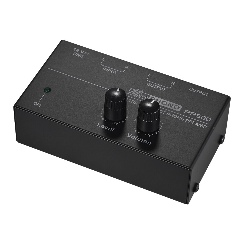 Phono Voorversterker Voorversterker Met Niveau & Volumeregeling Rca Input & Output 1/4 Accessoires