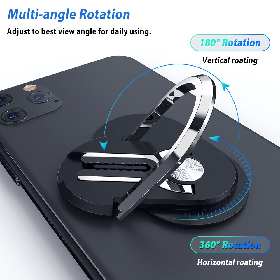 2 In 1 Auto Abbagliante Anello Del Telefono Mobile Supporto Del Basamento Del Telefono Telefono Supporto Voiture Supporto Della Staffa 360 Per Il Telefono Cellulare celulares