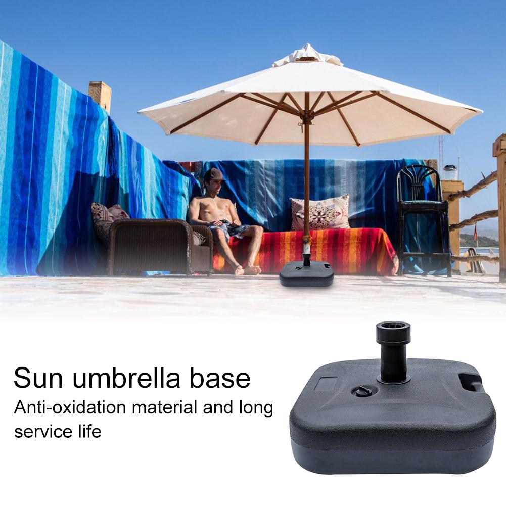 Umbrella Base Outdoor Parasol Stand Water Filled Patio Umbrella Square Base for Garden Poolside