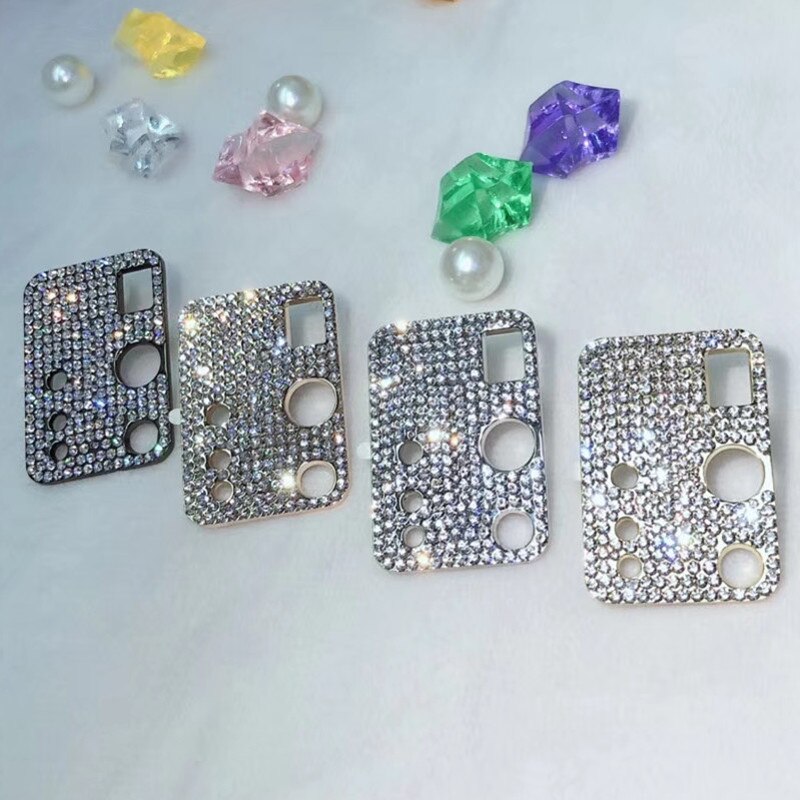 For Samsung S20 Ultra S20 Plus Telefon Lens Protective Cover 3D Rhinestone Glitter Camera Lens Film Protector Case Obudowa Etui