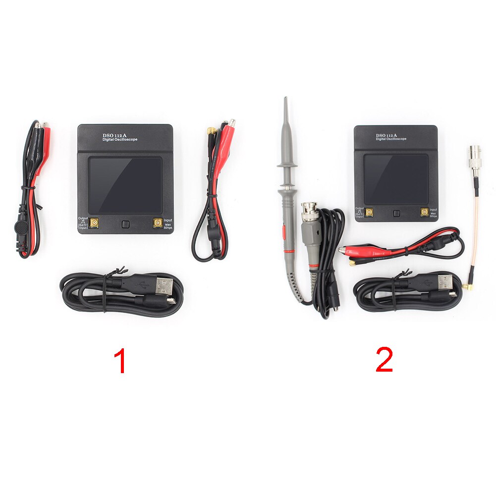 Dso 112a touchscreen mini usb duurzame draagbare analyser tools digitale opslag handheld 5 msps stabiele 2 mhz oscilloscoop