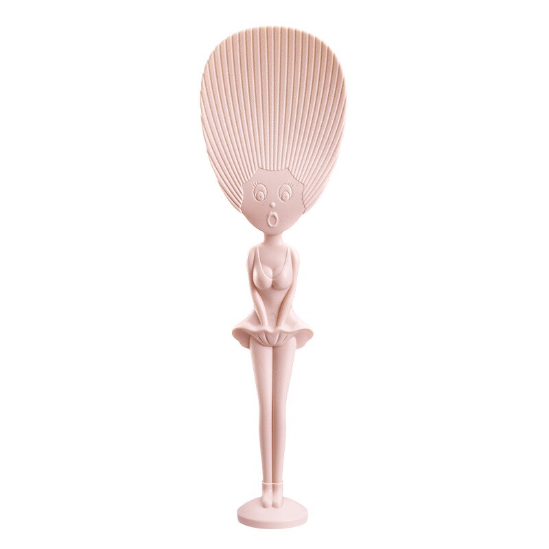 Wheat Straw Rabbit Spoon Can Stand Up Rabbit Rice Shovel Rice Cooker Rice Spoon Non-stick Rice Cartoon Rice Spoon: Khaki