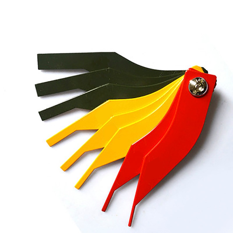 8 In 1 Brake Pad Measuring Tool Gauge Feeler Tester Scale Lining Thickness Wear Meter Thickness Gauge Handy Measuring