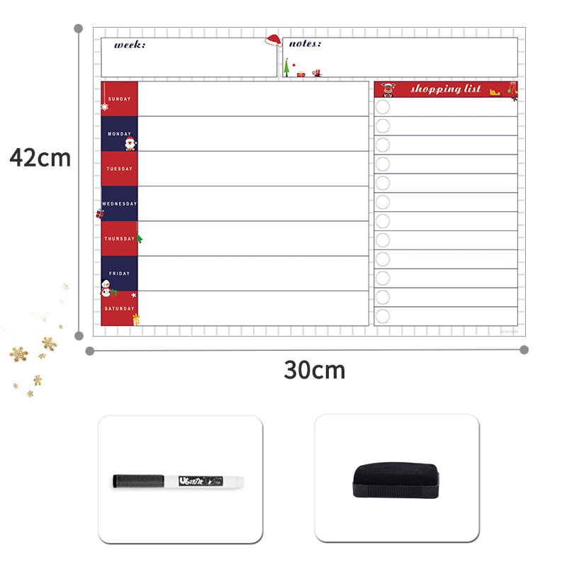 flexibel Magnetische Advent Weihnachten Zeit Zeitplan Kalender Löschbaren Lebensmittel Zu tun Liste Hinweis Weihnachten Wöchentlich Monatlich Planer Veranstalter