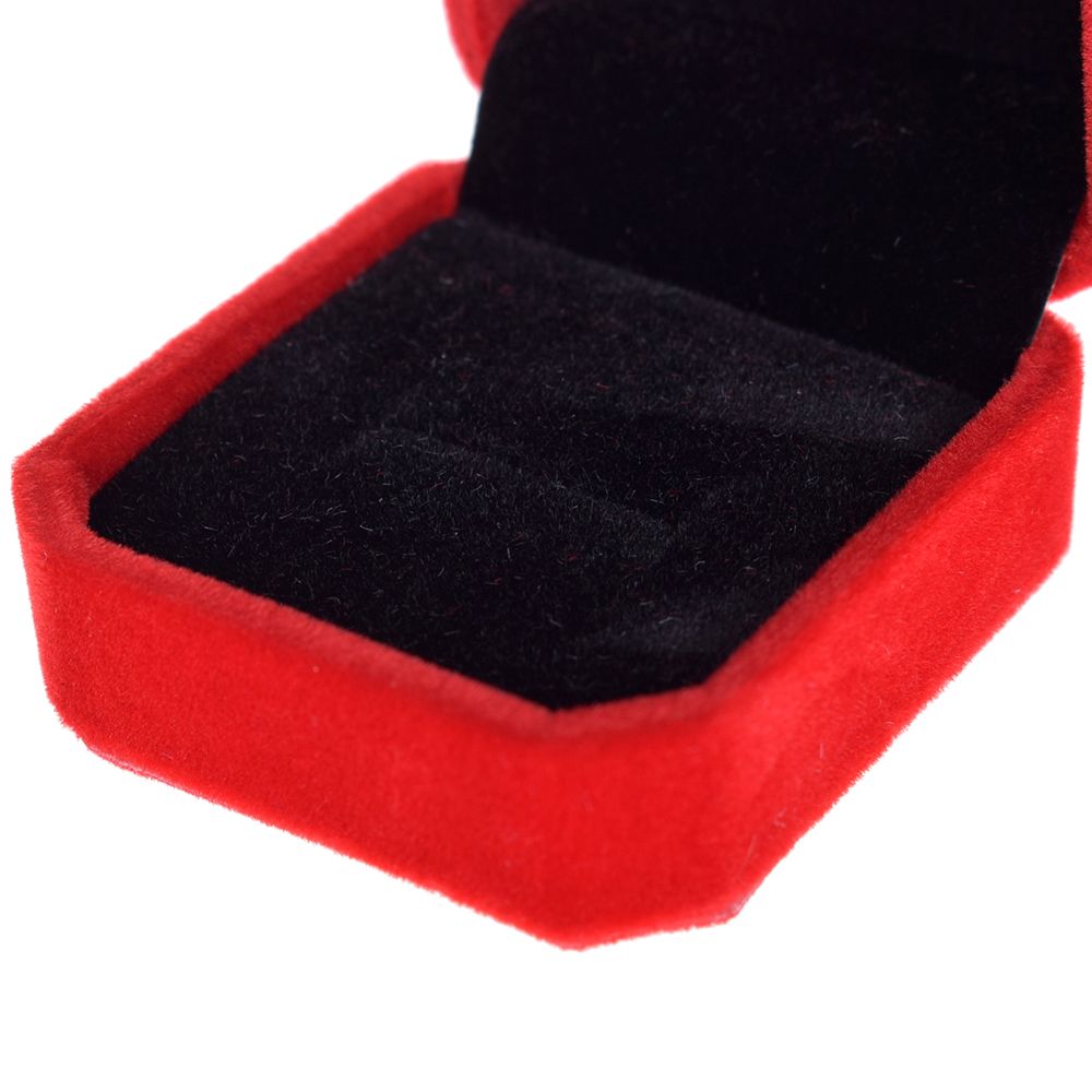 1PC Platz Samt Boxen Anzeige fallen Hochzeiten Partei Schmuck Kasten Für Ring Ohrringe Schwarz verrotten 7 Farben neue