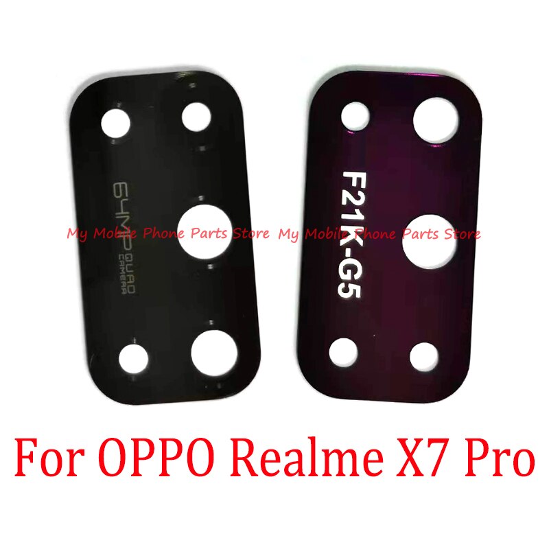 10 Stck PBack Hinten Kamera Glas Objektiv Für Oppo Realme X7 Profi X7Profi 5G Zurück Haupt Kamera Objektiv Glas abdeckung Mit Kleber Aufkleber Teile