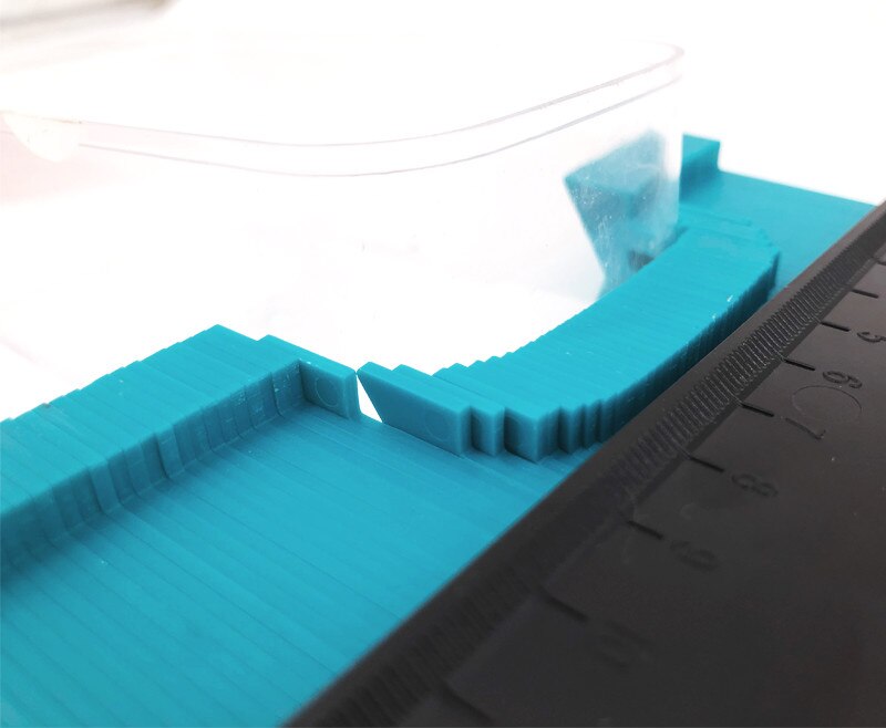 Kształt miernik duplikator profil duplikator miernik kontur znakowanie drewna szablon plastikowy kontur kopiuj powielacz narzędzie pomiarowe