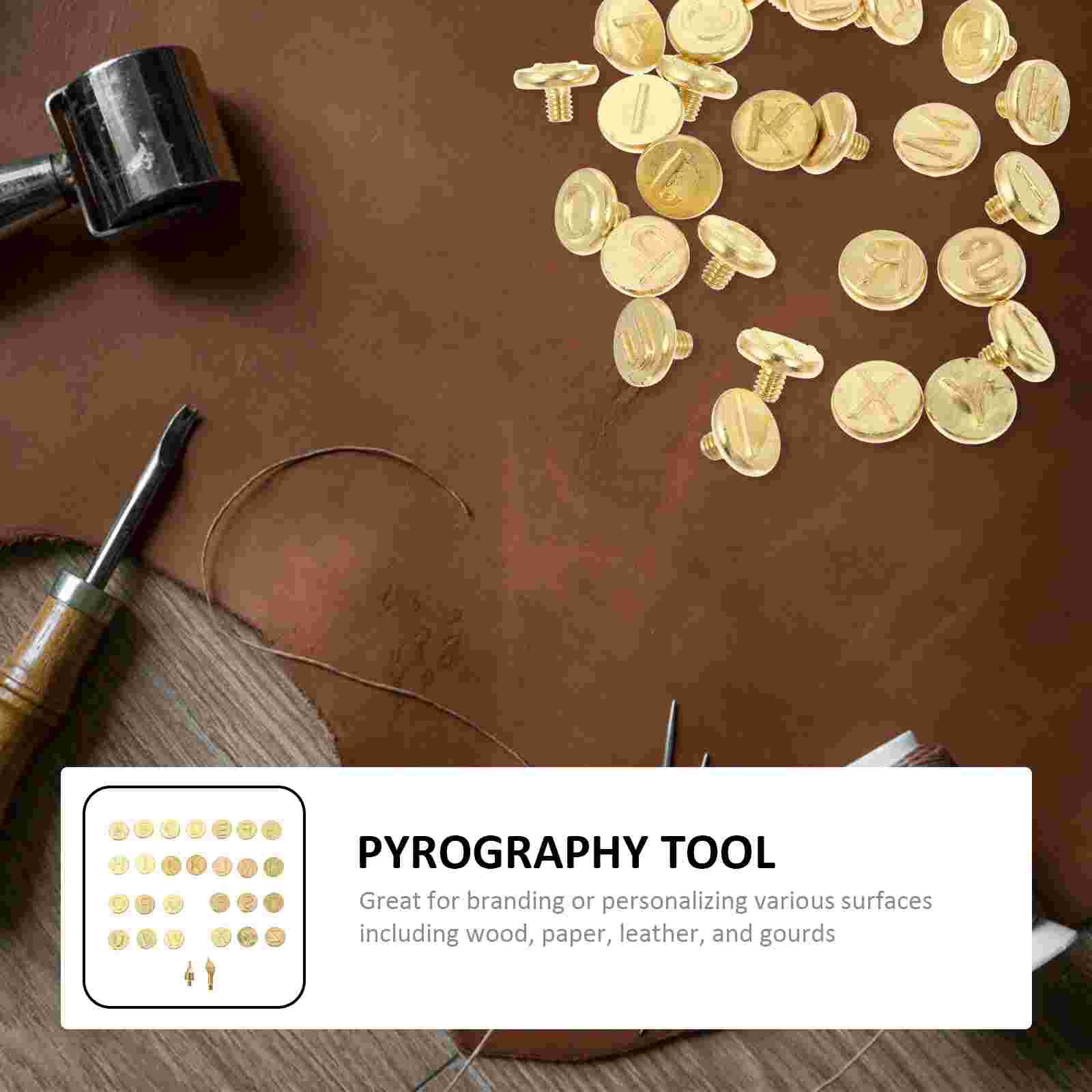 1 Set DIY Pyrography Carving Transfer Head DIY Engraving Tool Burning Tips