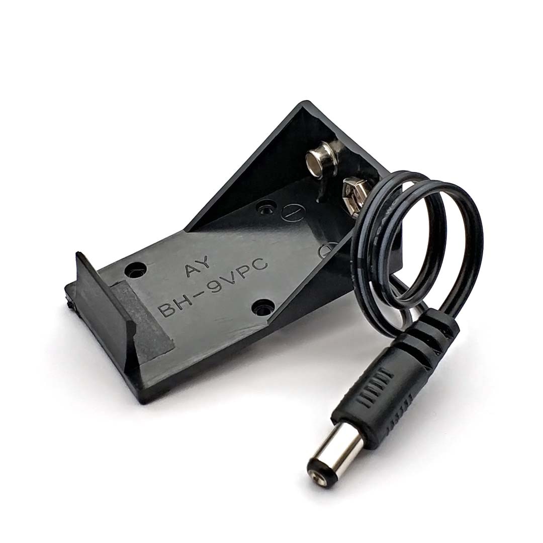 9V Battery Clip Holder Case Box with Wire Leads DIY