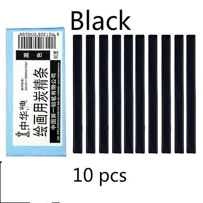 Brown Charcoal Pencil Black Willow Charcoal Stick Water Soluble Sketch Charcoal Strips Drawing Pencil Sketch Painting Supplies: Black  1 box
