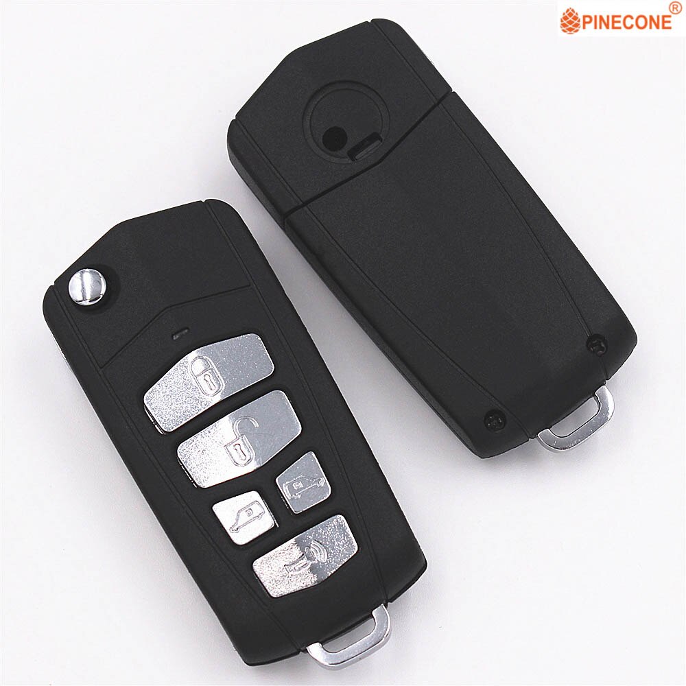 PINECONE for Kia Carnival Sedona Royale Hyundai Entourage 5 Button Key Modified Flip Folding Car Key Fob Shell Case
