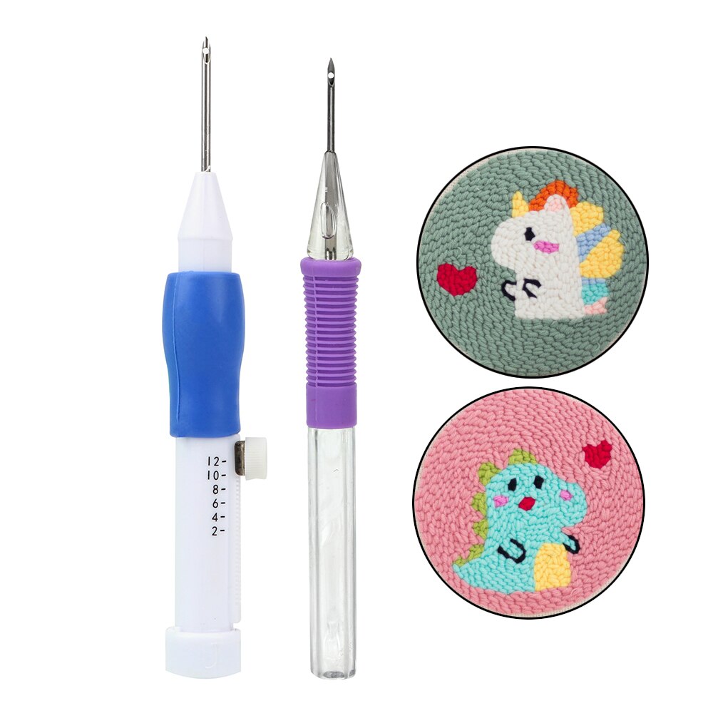 Borduurwerk Kit Arts Ambachten Naaien Decor Pen Praktische Abs Plastic Creativiteit Handwerken Voor Volwassenen Lint Bloemen Borduren Set