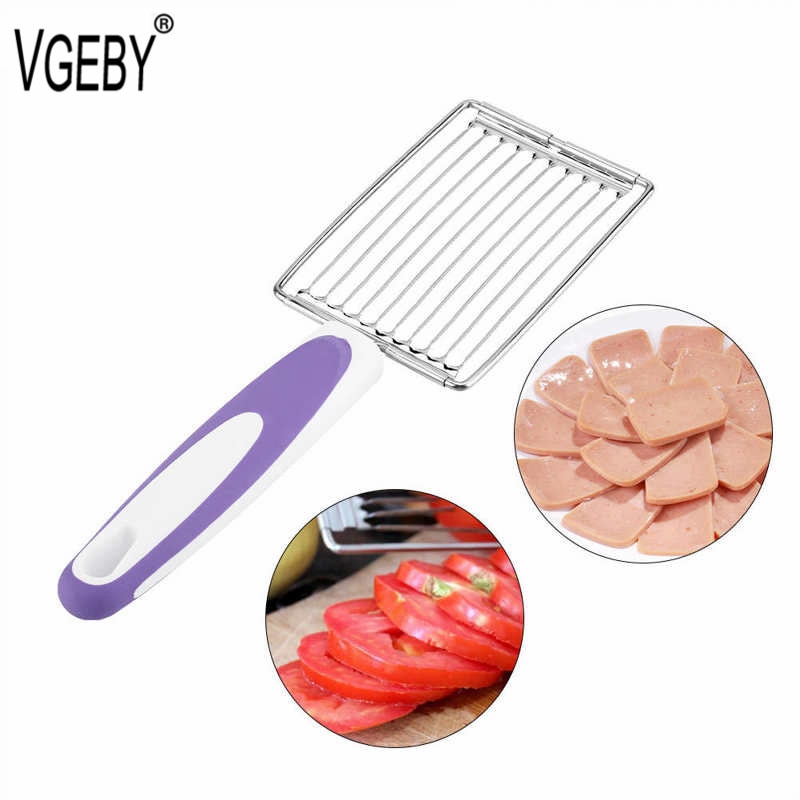 Stainless Steel Luncheon Meat Cutter Ham Fruit Tomato Cheese Kitchen Soft Food Cutting Tool Kitchen Food Cutter