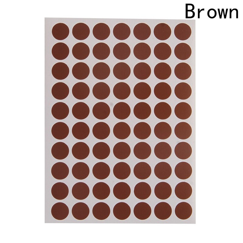 12 Sheets/Pack 10mm Circle Round Color Coded Adhesive Label Dot Sticker: BR