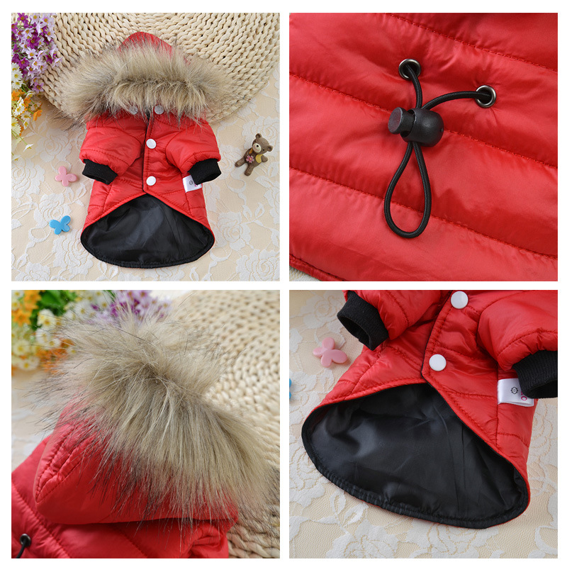 Abrigo para perro, chaqueta para perro pequeño, resistente al viento, cálido, acolchado, Sudadera con capucha, traje para la nieve, ropa de invierno para perro, cachorro, Chihuahua, Yorkie