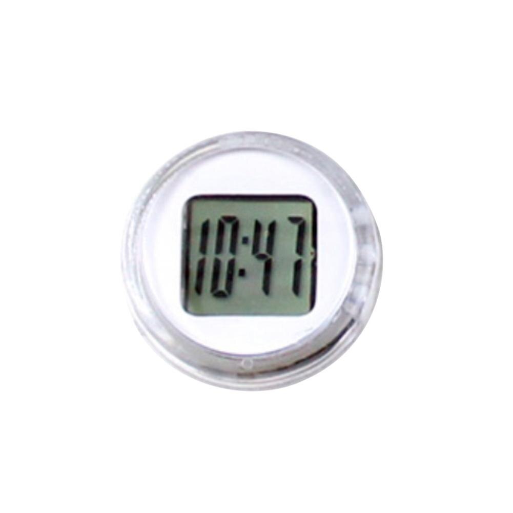 Reloj Digital adhesivo para motocicleta, accesorio de decoración para la oficina, resistente al agua: Blanco