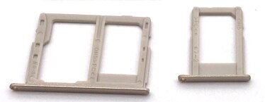 Tarjeta Sim de 4 colores para Samsung Galaxy J3 J5 J7 /J330 J530 J730F, reemplazo de la bandeja de la tarjeta SIM: Dual Gold