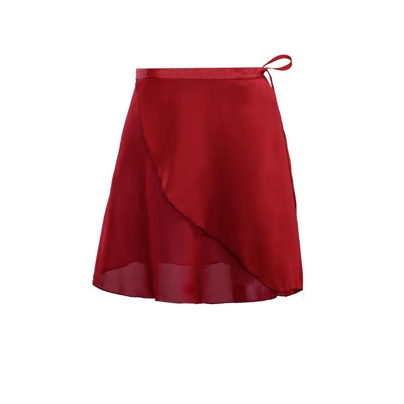 Adulte mousseline de soie ballet tutu danse jupe femmes filles gymnastique jupe portefeuille formation ballet jupes falskirts ballet ballet danse fa