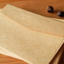 10pcs Thick Envelope Kraft Paper Big Size Envelope Postcard Invitation Letter Stationery Party Favor Paper Bag 17.5x12.8cm