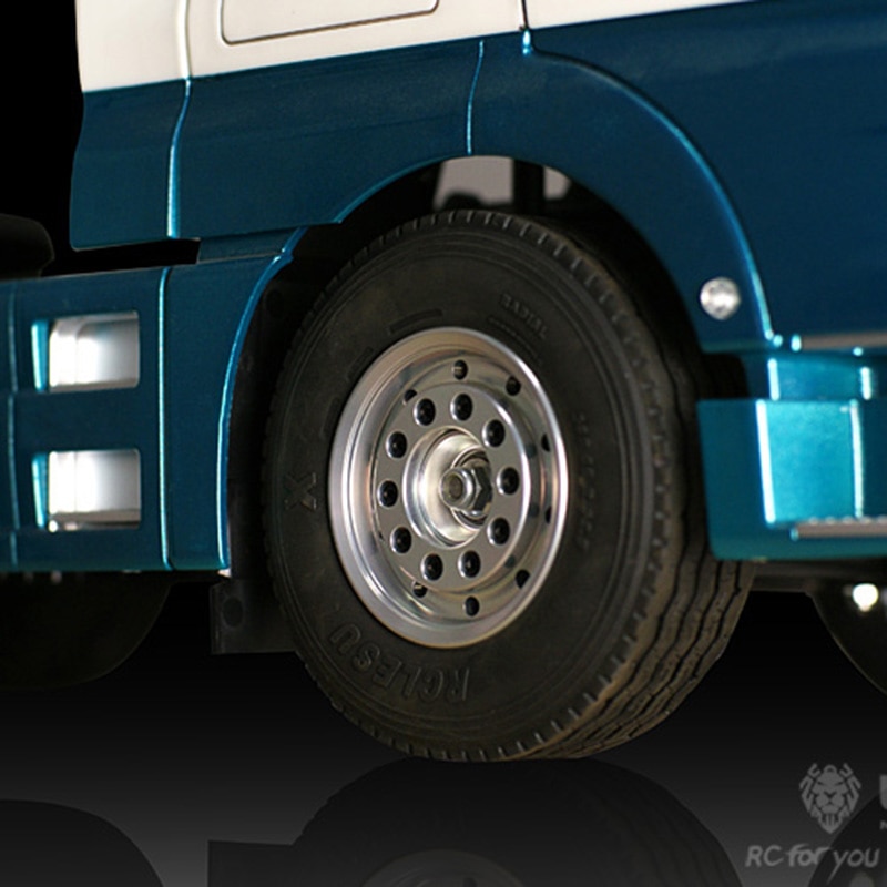 Lesu bredt metalhjulnav til 1/14 rc tamiya traktor truck dumper trailer med sekskantbremse