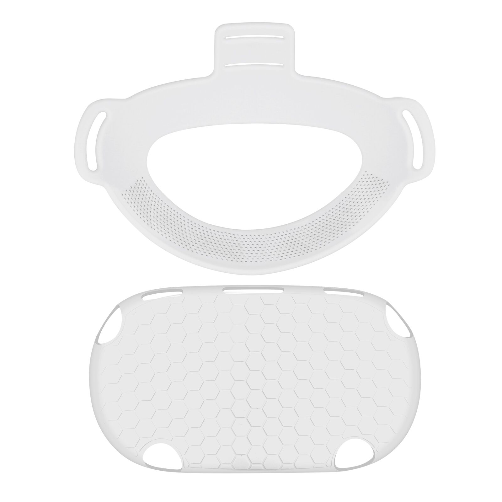 Capa de silicone anti-arranhões 2 em 1, proteção completa para o corpo, com estojo + protetor facial para oculus quest 2 vr: W and W