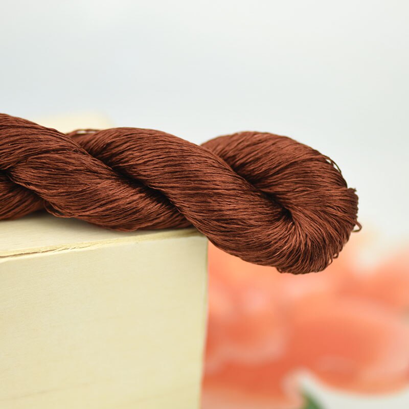 silk embroidery thread / 100% silk thread /hand embroidery embroider cross stitch/pine nut brown: 6