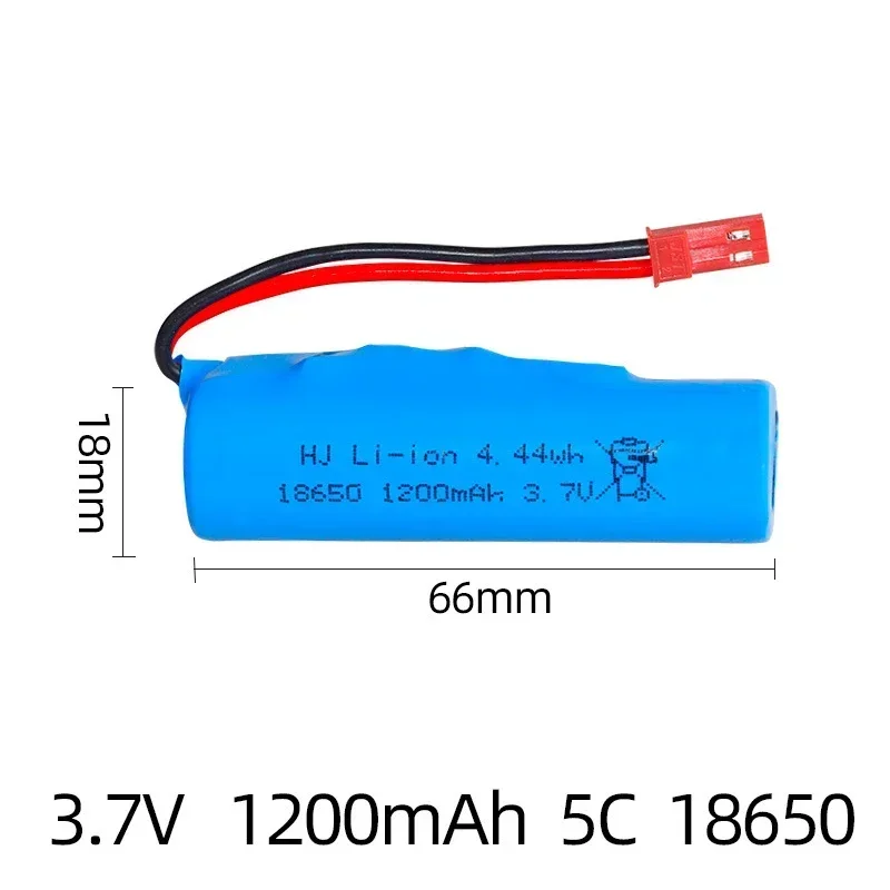 18650 paquetes de baterías Lipo 3,7 V 1200mah para coche de juguete Rc helicóptero aviones Baot tanque camión motocicletas batería de litio recargable