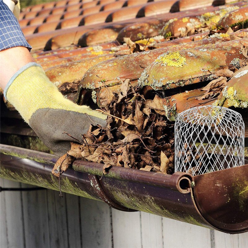 4 sztuk/zestaw filtry balonowe rynny dachowe, plastikowe rury spustowe zatrzymuje odpływy liści aluminiowy filtr siatkowy odprowadzania wody deszczowej