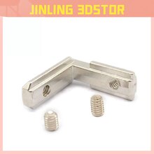 20Pcs T-Slot L-Vorm Aluminium Profiel Interne Hoek Gezamenlijke Bracket Connector Voor Alu Profiel met M4 Schroef