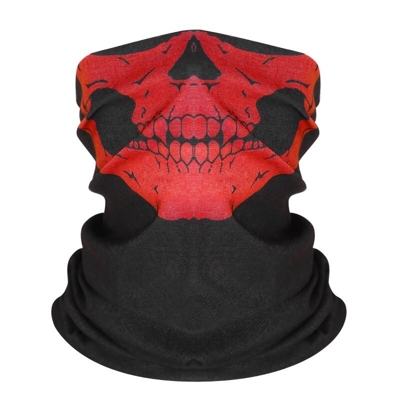 Cycling Outdoor Skull Seamless Balaclava Magic Scarf Men Women Sun Protection Bandana Neck Gaiters Riding Camping Scarf: 3-1pc