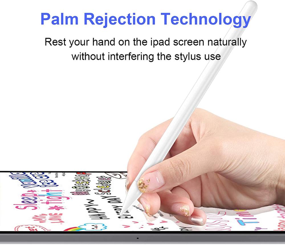 För apple ipad penna till ipad 10.2 7th 8th generation air 3 10.5 air 4 10.9 pro 11 12.9 stylus penna palmavstötning