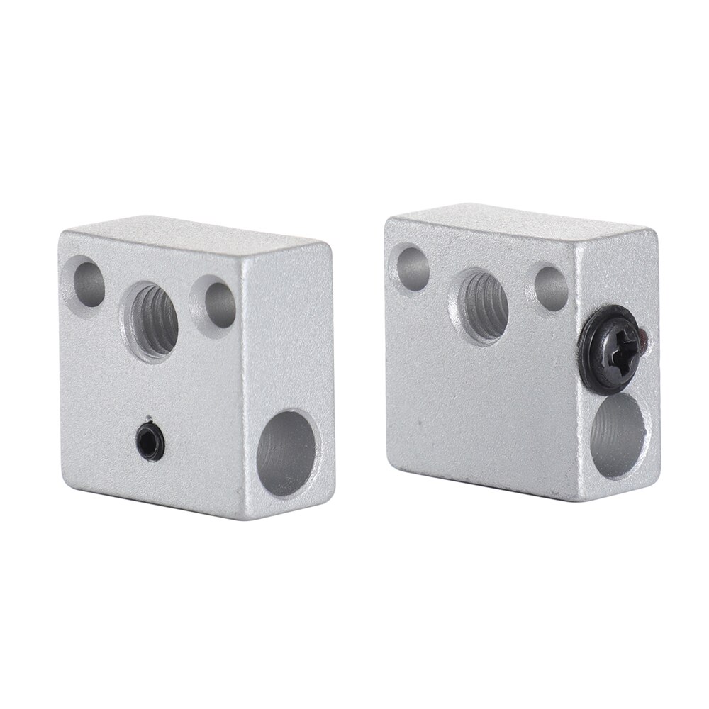 3Dsway MK8 Warmte Blok CR10 Verwarmde Aluminium Blok Met Siliconen Sokken Hotend Heater Blok Voor 3D Printer Onderdelen CR10/10S Ender 3