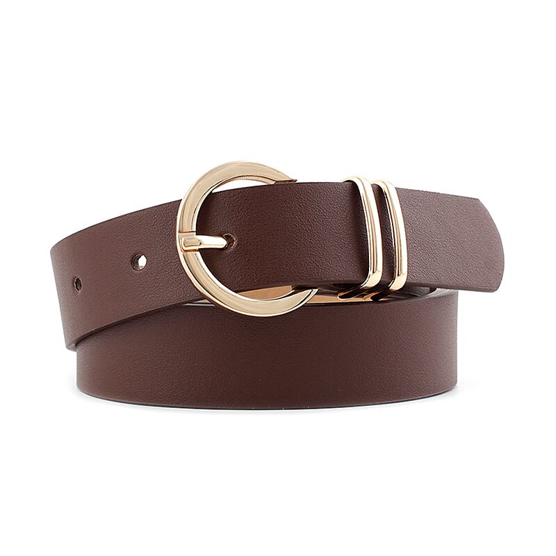 1 Pc lederen riemen voor vrouwen taille gouden gesp mode jeans riem femme tailleband dames-roze riem, 105x2.8 cm