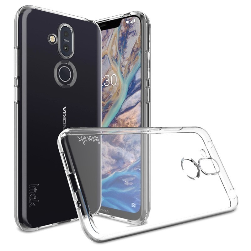 IMAK per Nokia 8.1 Caso 1.3 millimetri Tipo di Ispessimento UX-5 Serie Antiurto Molle di TPU Caso Della Copertura Posteriore per Nokia 8.1 /Nokia X7