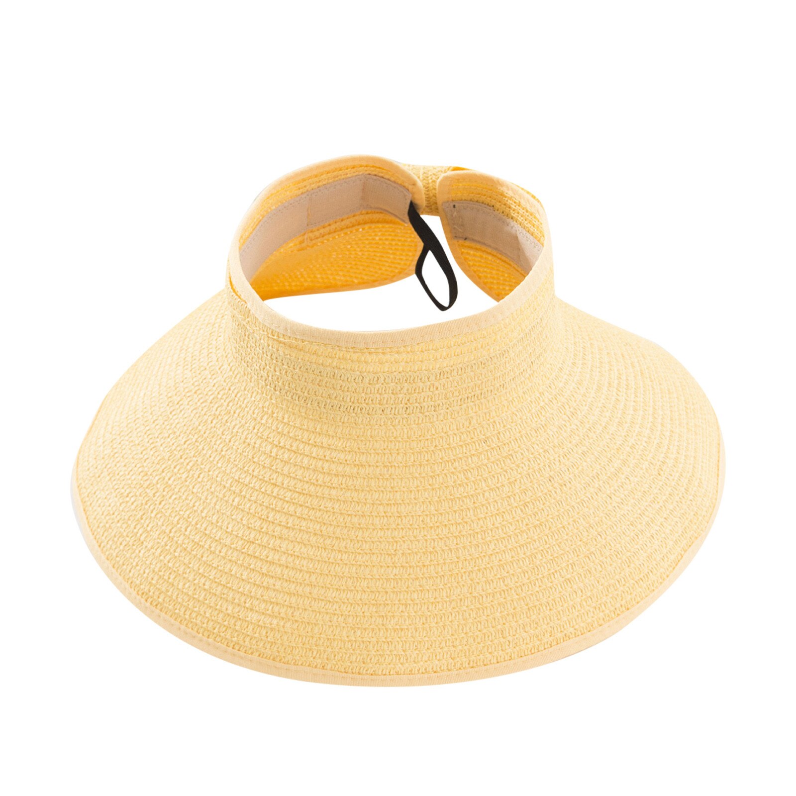 Chapeau de soleil à visière pour femmes, couvre-chef d'extérieur pliable, à Large bord, Protection UV, pour la plage, , d25: F