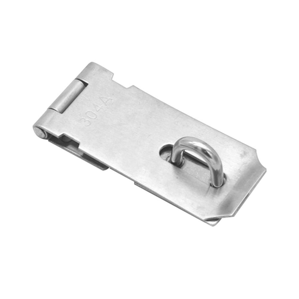 Padlock Clasp Gate Hasp Staple Easy Install Door Lock Anti Theft Hasp Staple Shed Latch Stainless Steel Door Lock Padlock Clasp: A