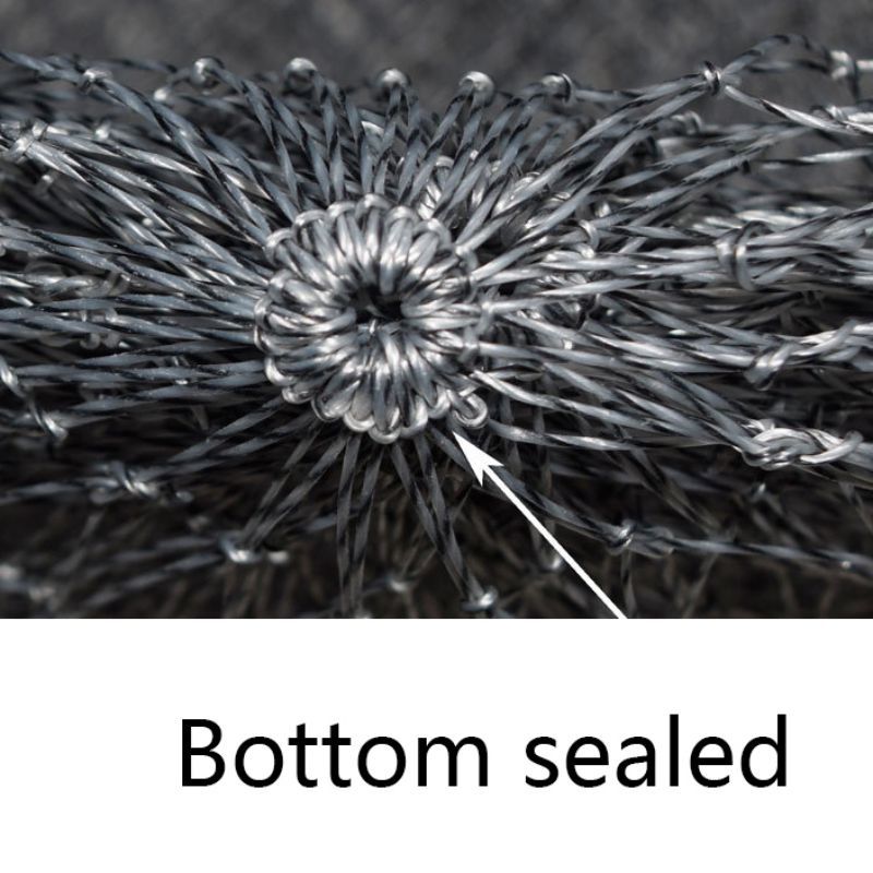 Nylon Fishing Nets Fishing Tackle Collapsible Rhombus Mesh Hole 35cm 40cm 50cm 3 Sizes Depth Folding Dip Net //